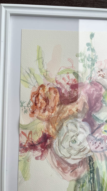 Bridal Bouquet Sketch